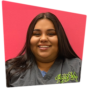 Angelica, cottonwood office manager smiling