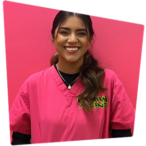 Berenice, dental assistant smiling