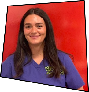 Brandy, lead dental assistant smiling