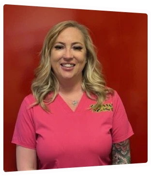 Megan, treatment coordinator smiling