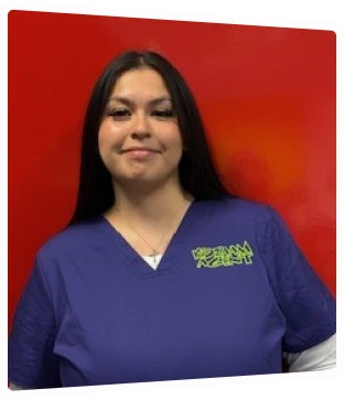 Sophia, dental assistant smiling