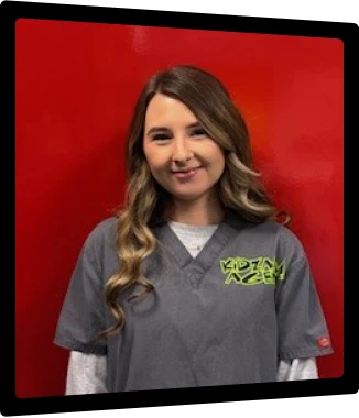 Hannah, dental assistant smiling