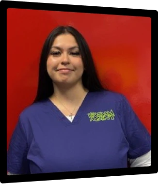 Sophia, dental assistant smiling